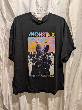 14 Monsta X The Dreaming World Tour Graphic T-Shirt Black 2XL